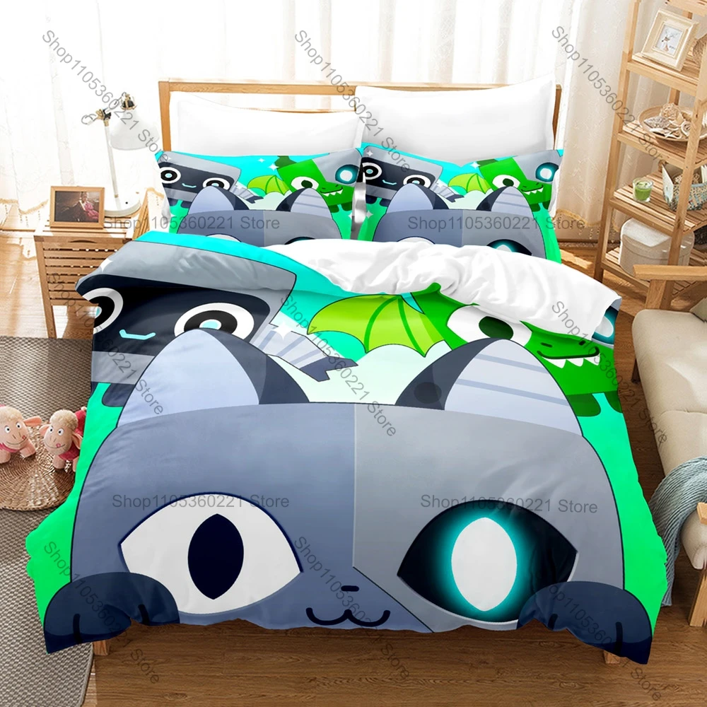 Personality Pet Simulator X Bedding Set New Game Printed Duvet Cover Soft Microfiber Bed Linen Single Twin Full Queen King Size