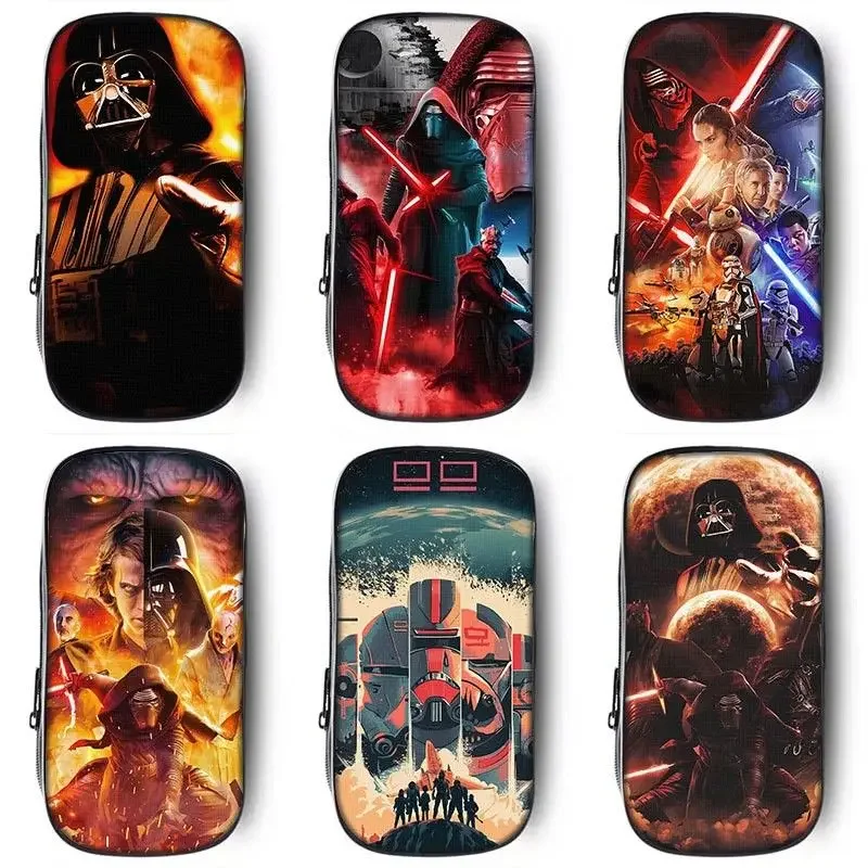 Bolsa de lápices de dibujos animados de Star Wars, estuche de lápices de gran capacidad grueso simple a la moda creativa con personalidad para regalo de vacaciones de amigos