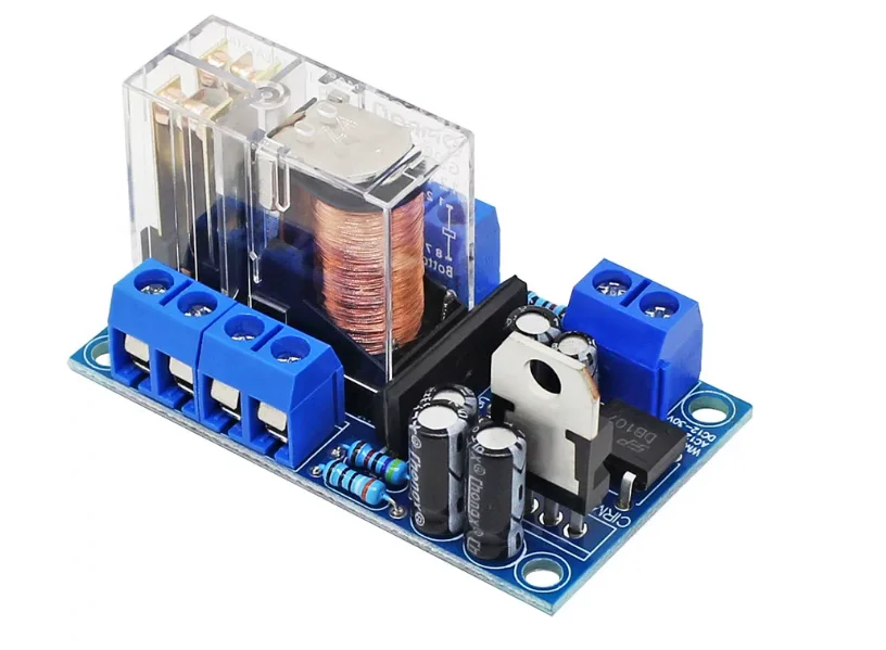 UPC1237 speaker protection board, Omron relay, diy passive speaker on/off delay anti-shock module