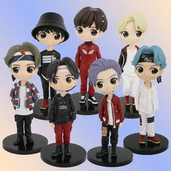 16CM 7pcs/Set Bangtan Boys Groups Rm Jin Suga Jhope Jimin V Jungkook Doll Model Toys Action Figure Star Idol Cute Army Gift