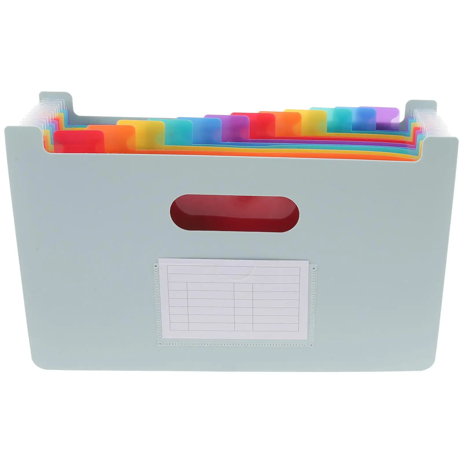 

A5 Invoice ganizer Large Capacity Accordion File Folder Smoke Gray A5 Extended No Cover Office Document Storage Holder