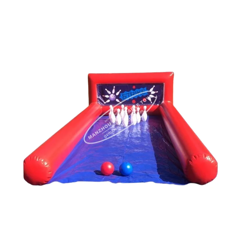 

Outdoor Inflatable Alley Game Sport Equipment Inflatable Bowling lane with Bowling