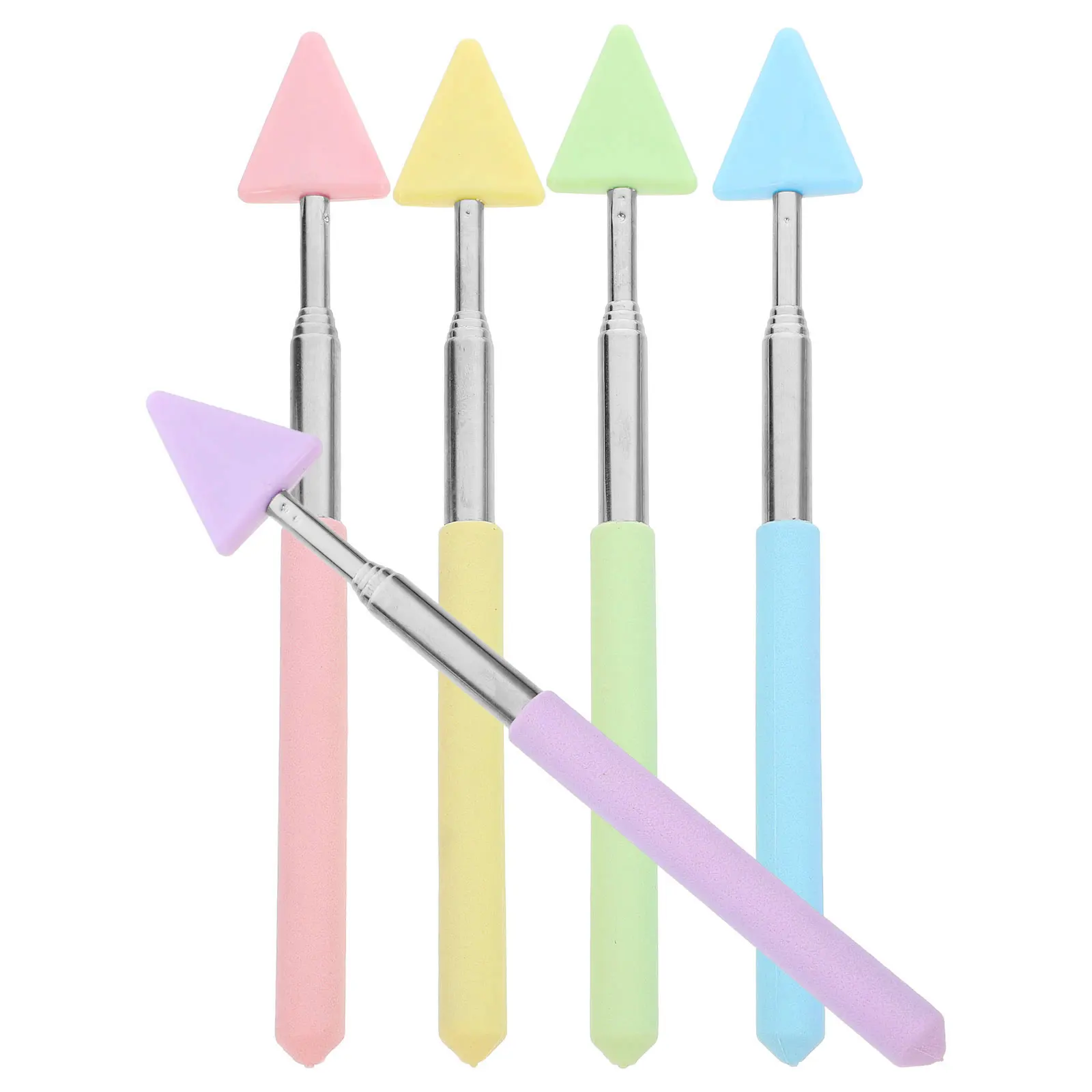 

5 Pcs Teaching Stick Retractable Handheld Pointer for Teachers Blackboard Reading Classroom Presenting Indicator Multi Function