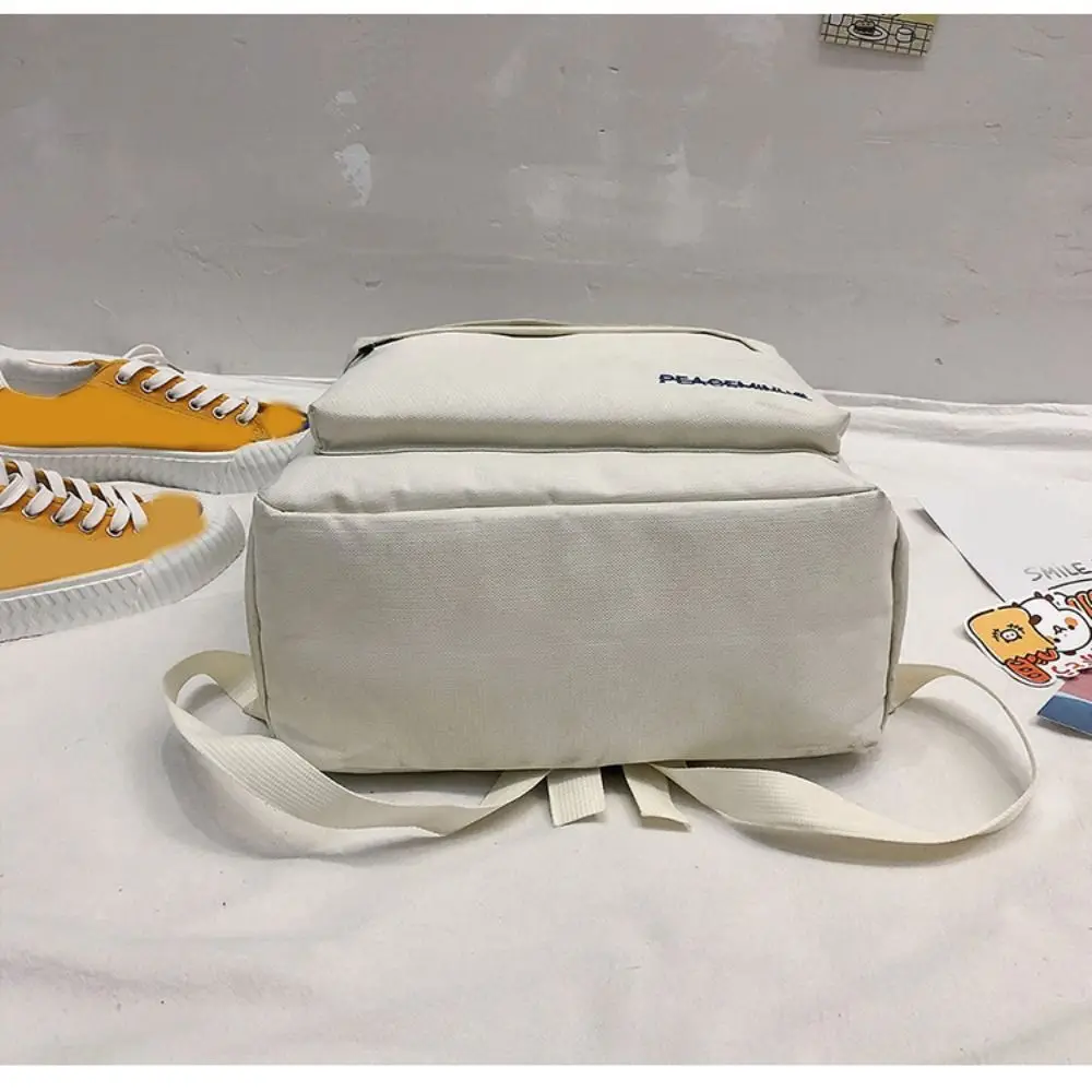 حقيبة ظهر مدرسية جديدة من القماش مطرزة بسعة كبيرة حقيبة مدرسية محمولة على شكل ديزي للمراهقين