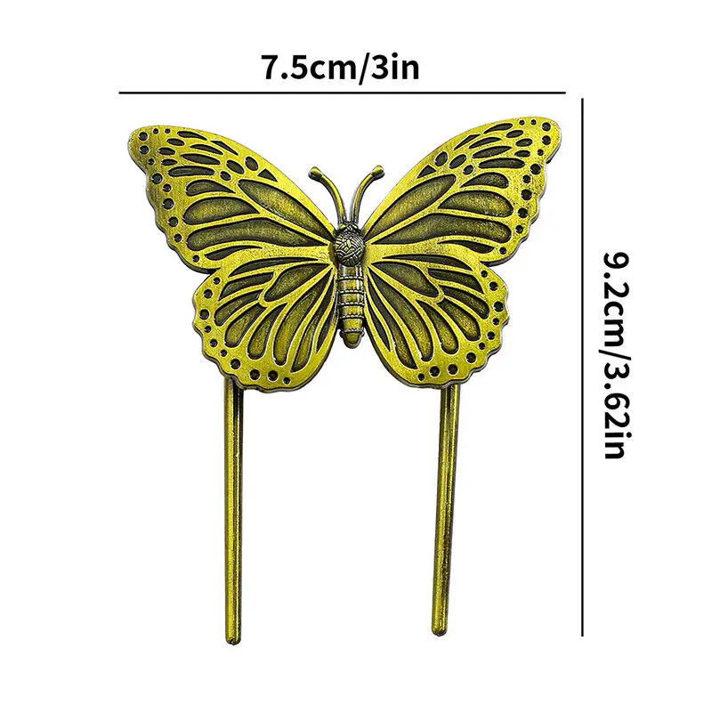 1PC Vintage Butterfly Bookmark Bronze Metal Book Clip Chinese Exquisite Brass Bookmark Student Book Holder School Stationery