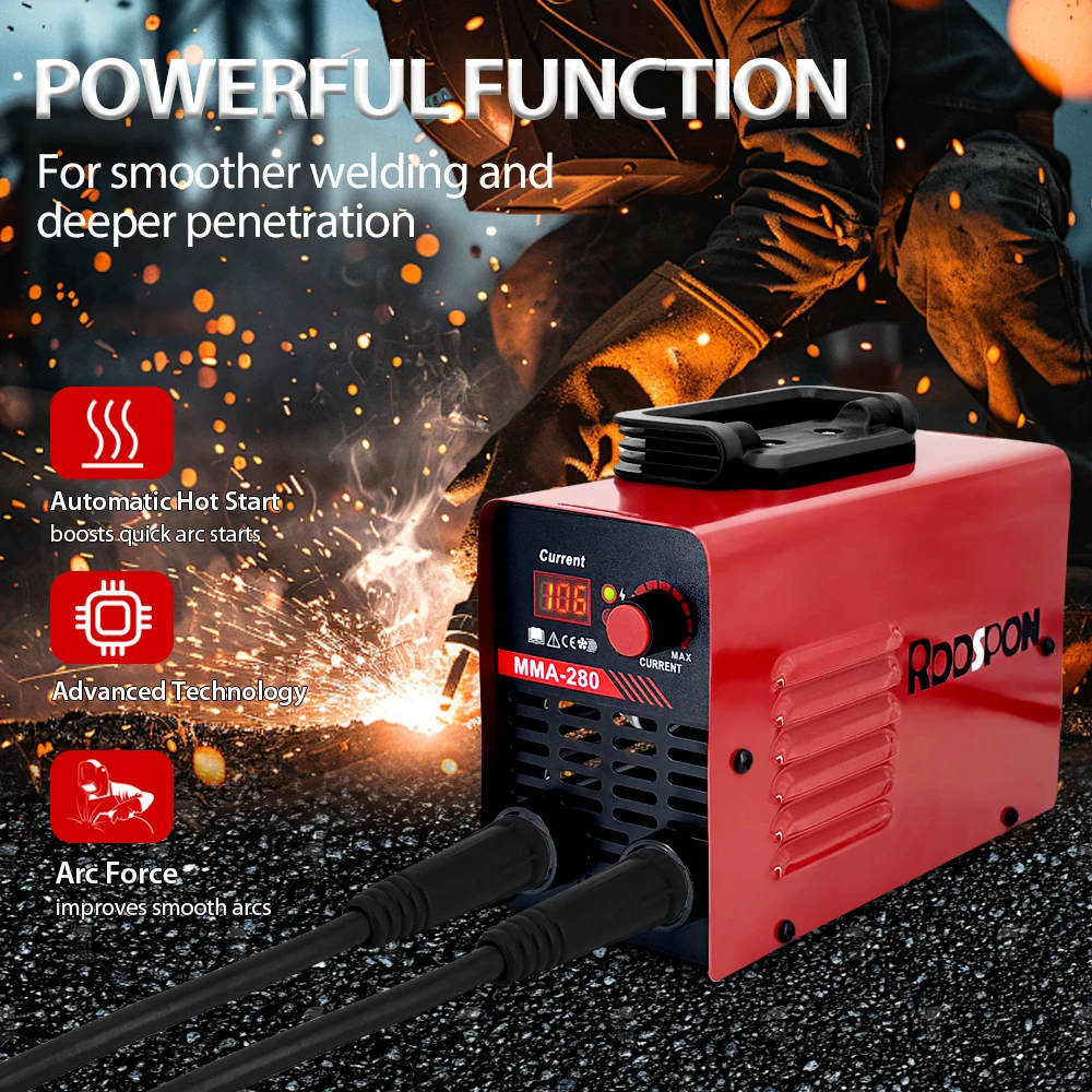 MMA 280 Arc Welder Mini Welder Portable 220V Electric  Welder Equipment  Car Repair Inverter Tool  Electric Welder Household Iro