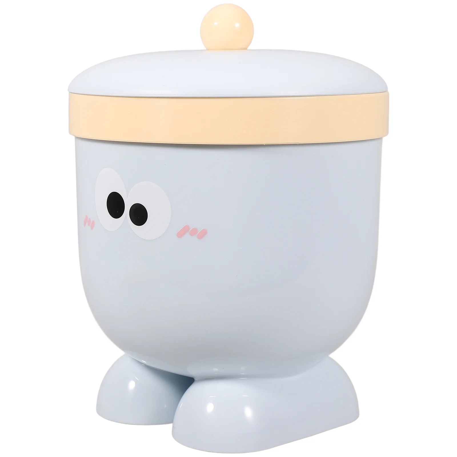 

Cartoon Trash Can Kawaii Desktop Plastic Wastebasket Office Pp Mini Bin Wastepaper