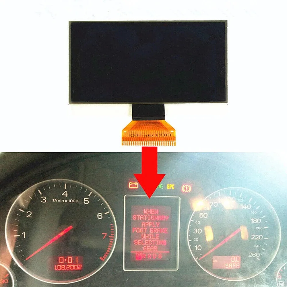 LCD Display Screen For Audi A4 B6 B7 2002-2008 Dashboard Instrument Cluster