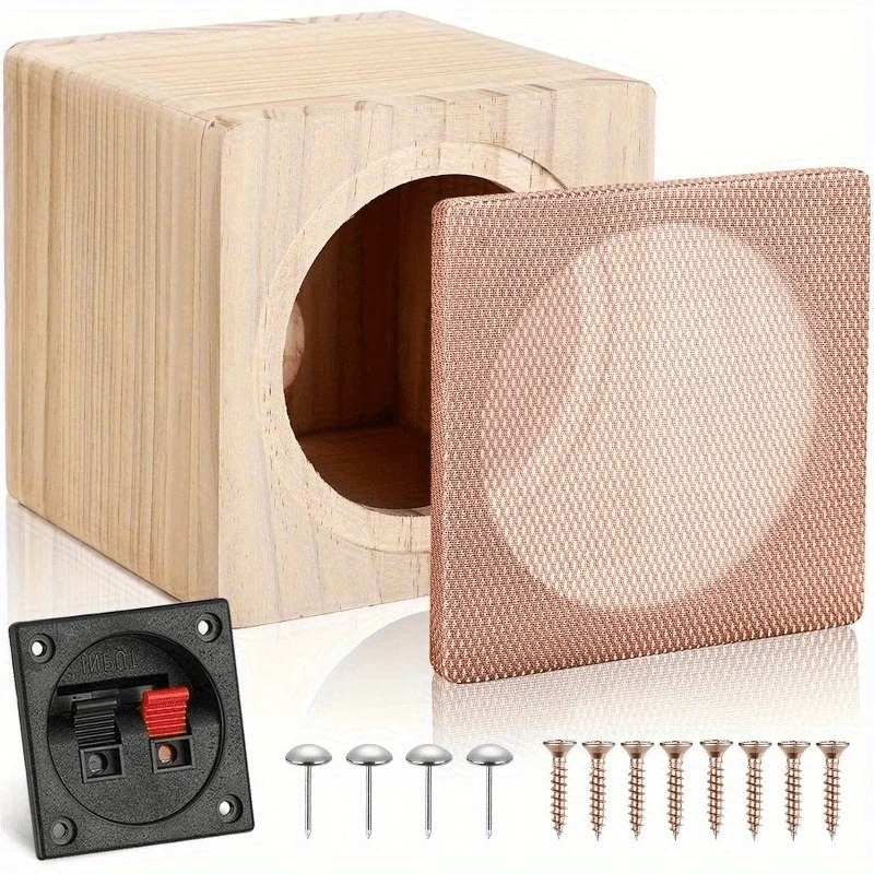 Brandneues 6,5-Zoll-/5-Zoll-/4-Zoll-Lautsprechergehäuse aus Holz, fortschrittliche Klangeffekte mit verstärktem Bass und hohlem Design, mit Schutzvorrichtung. – Detail 1