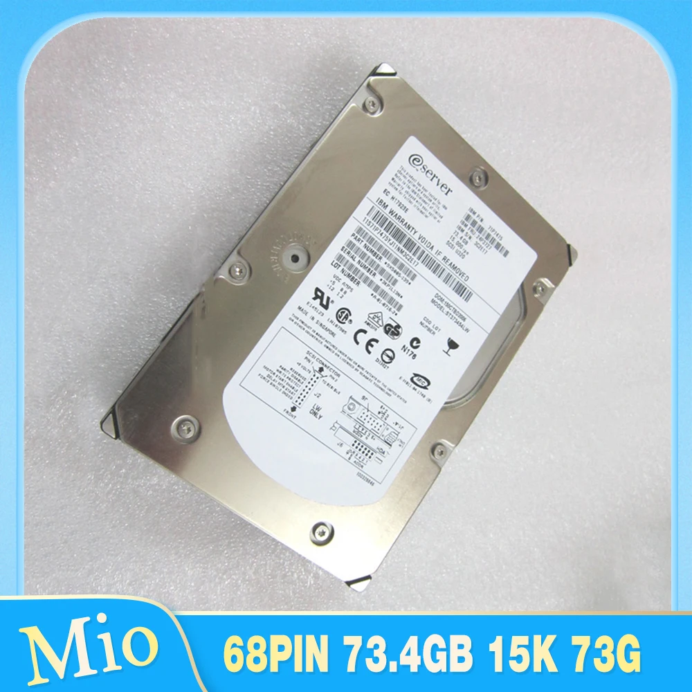 For IBM Server Hard Disk  71P7475 24P3727 ST373454LW SCSI 68PIN 73.4GB 15K 73G