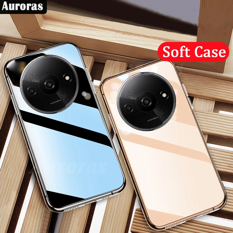 

Auroras For Redmi A3 Cover 2PCS Original Transparent Soft Shockproof Shell For Redmi A2 Plus Phone Case