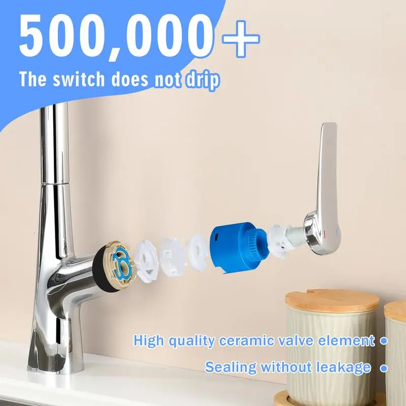 3-Function 360° Kitchen Faucet with One-Touch Control & FastConnect System