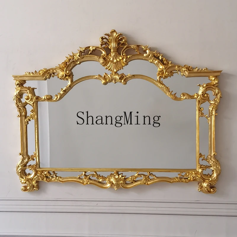 مرآة حمام كلاسيكية من CL، مرآة حائط لخلفية غرفة المعيشة، مرآة مدفأة معلقة على شكل خاص على الحائط #3