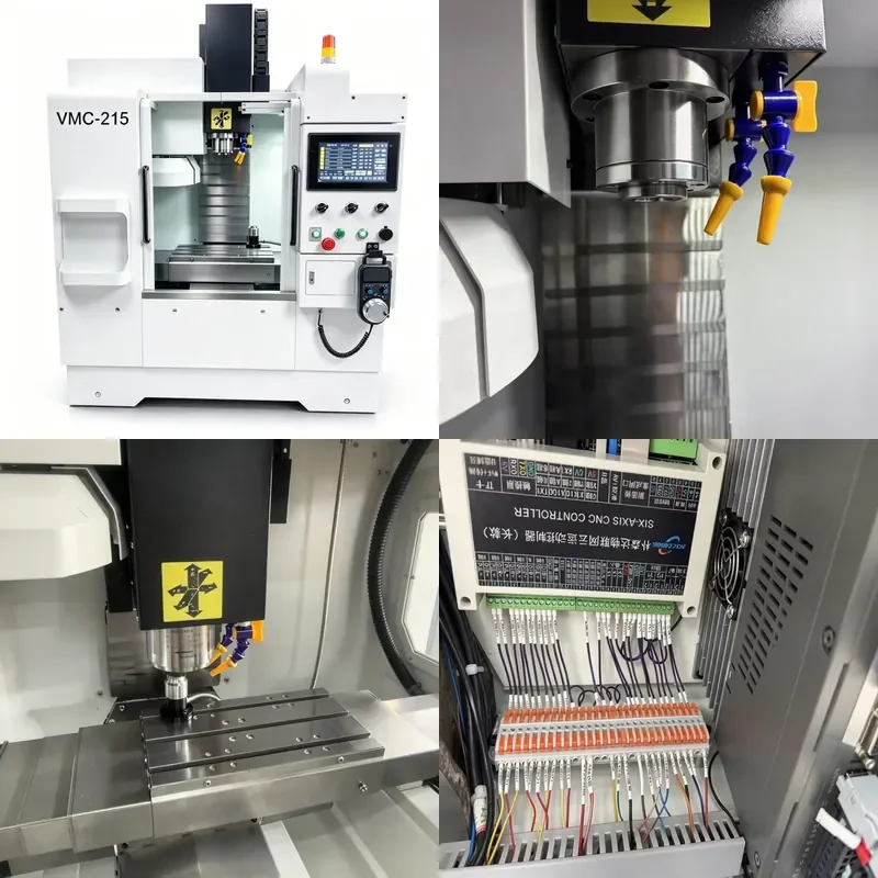 for VMC215 Mini Vertical Machining Center 3 Axis CNC Milling Machine for Small Mold Making and Electronic Component