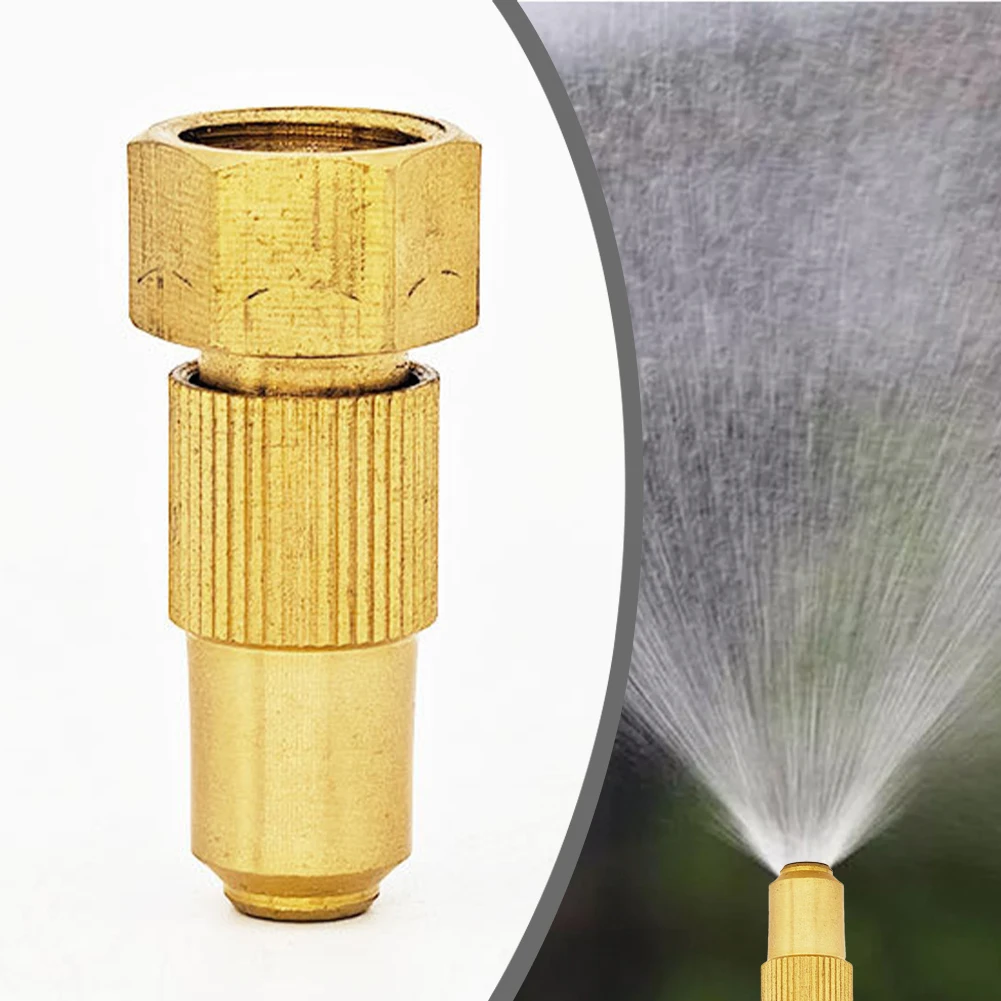 Agricultural Spray Nozzle High Pressure Spray Nozzle Adjustable Copper Pottery Nozzle Sprayer Garden Watering Irrigation System