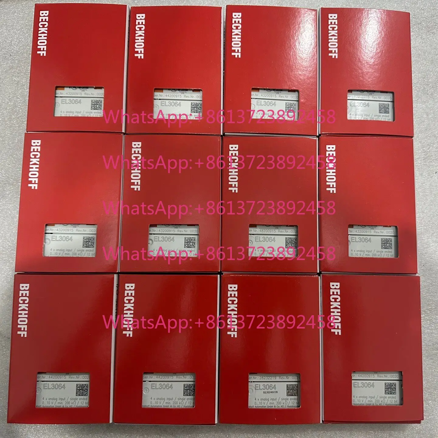 Beckhoff module EL3064 is original and genuine in stock, brand new and unopened.
