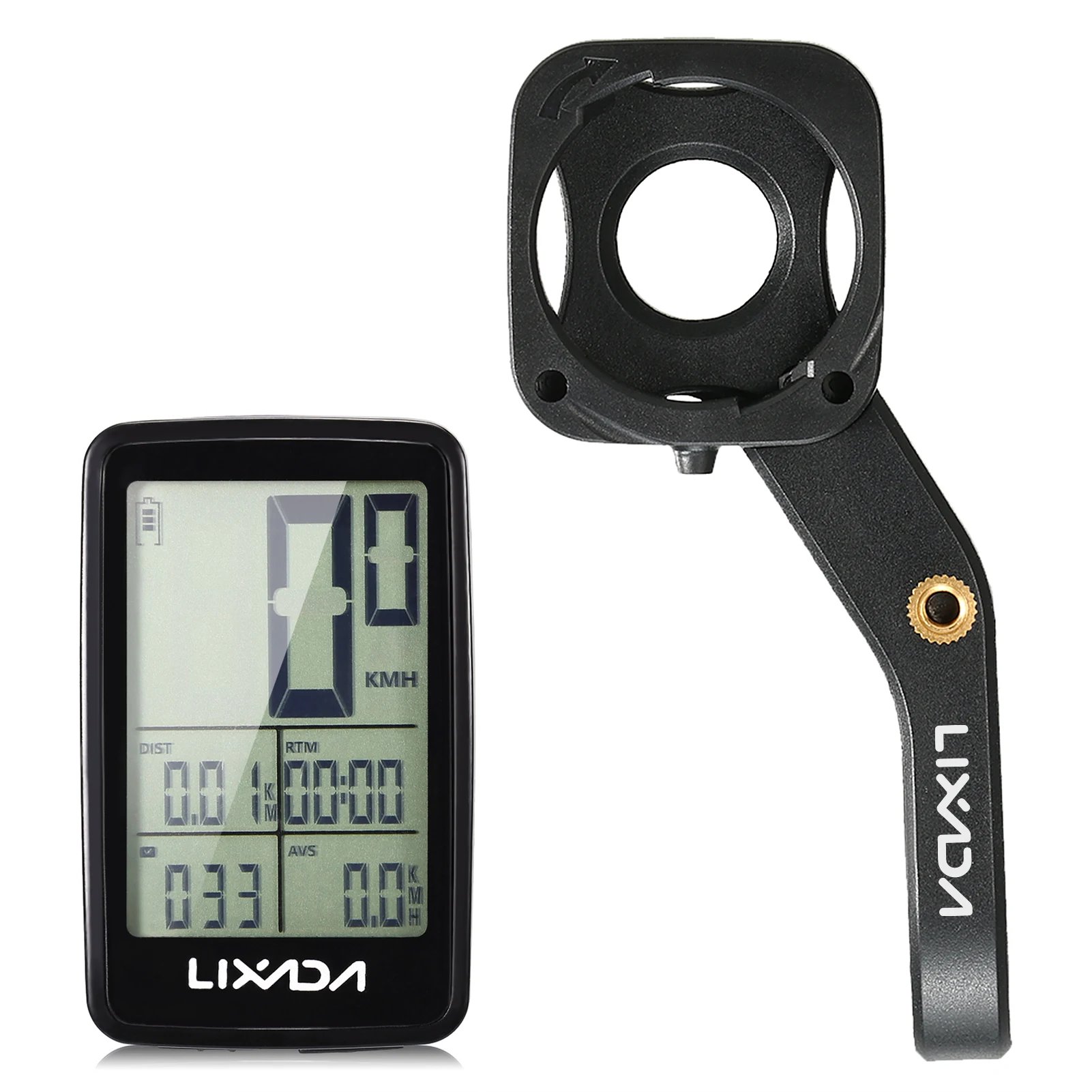 Lixada Multifunctional Wireless Cycle Computer 11 Functions USB Rechargeable Bike Computer Bicycle Speedometer Odometer