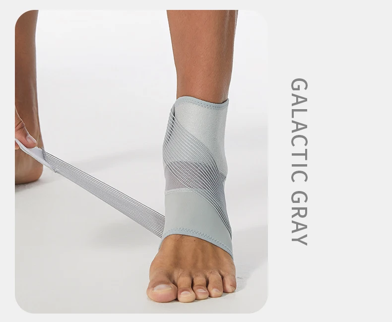 Verstellbare Knöchelbandage mit Riemen, Kompressions-Knöchelstütze für Männer und Frauen, atmungsaktiver Knöchelstabilisator mit sicherem Sitz – Detail 11