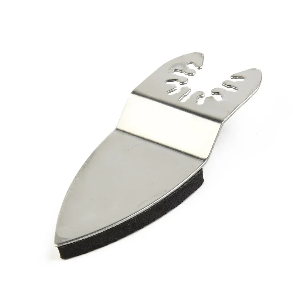 Tampon de Ponçage de Base, Rainures, Fentes, Argent, Acier Inoxydable, 81.5x7mm, Doigt Noir, Outil Multifonction, Doigt Osccorporelle