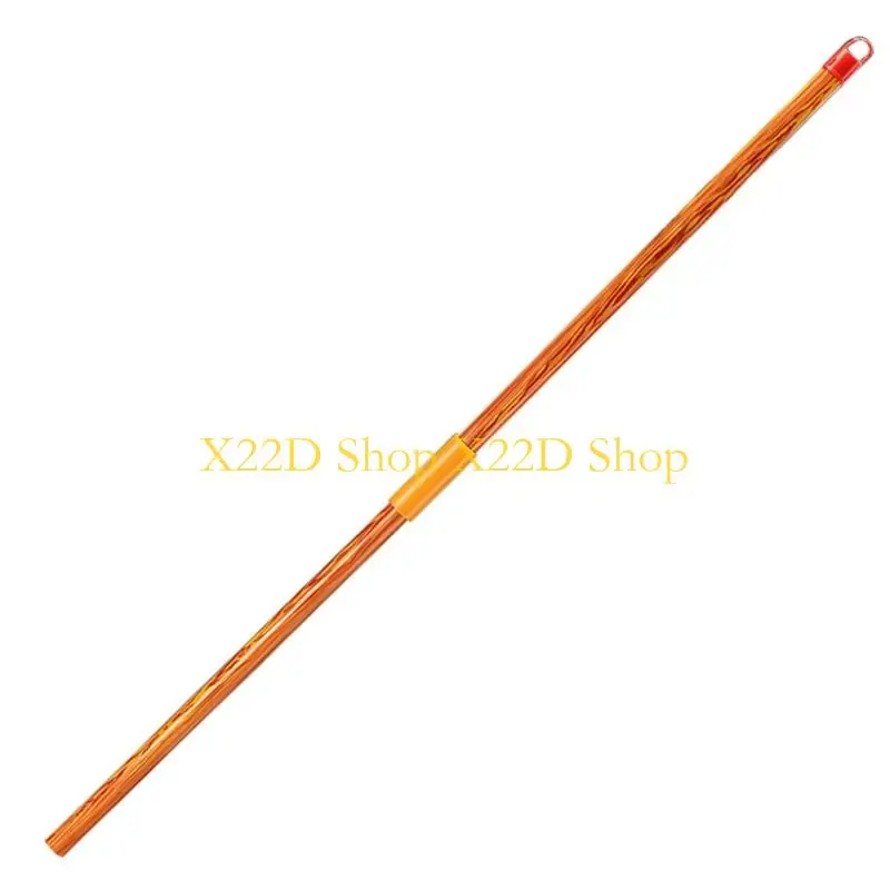 X22D Durable Outdoor Ground Scrubber With Wooden Handle For Stains Removal