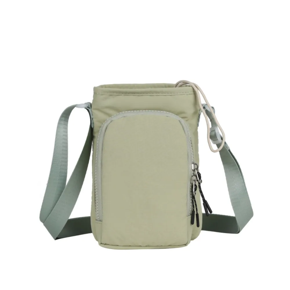 

Shoulder Strap Water Bottle Carrier Bag Front Pocket Waterproof Water Bottle Holder Large Opening Portable