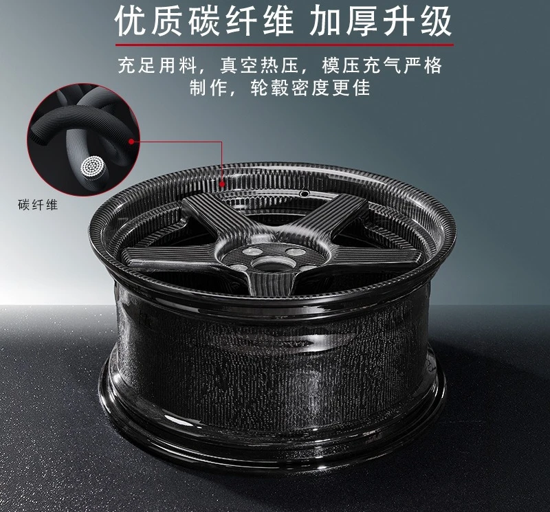 Full carbon fiber wheels, suitable for all models 19/20/21/22 inch wheels, original modification, lightweight