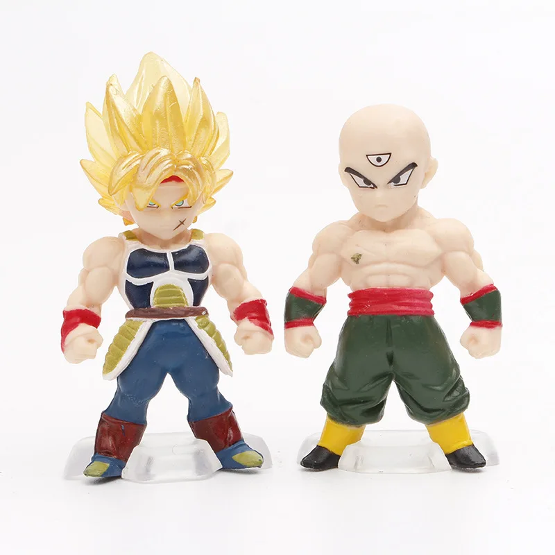 8pcs/lot Dragon Ball Mini Figure Super Saiyan Goku Vegeta Action Figure Collection Model Toys