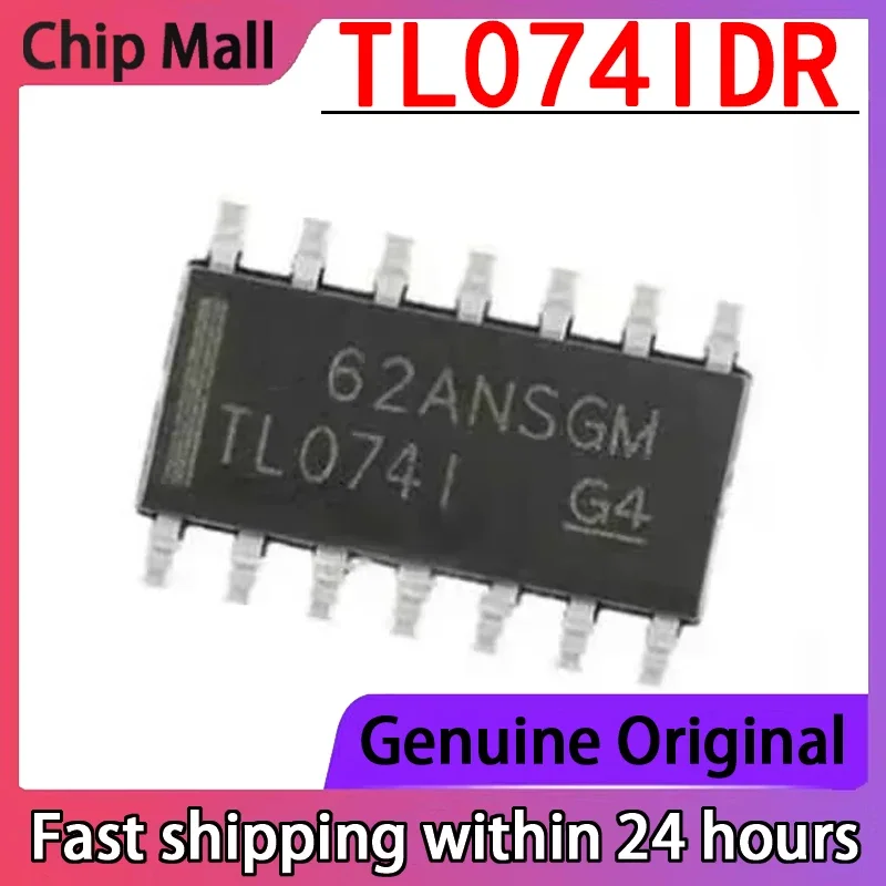 10PCS Neue TL074IDR Siebdruck TL074I Verpackung SOP14 Vier-Wege-Operationsverstärker IC Chip