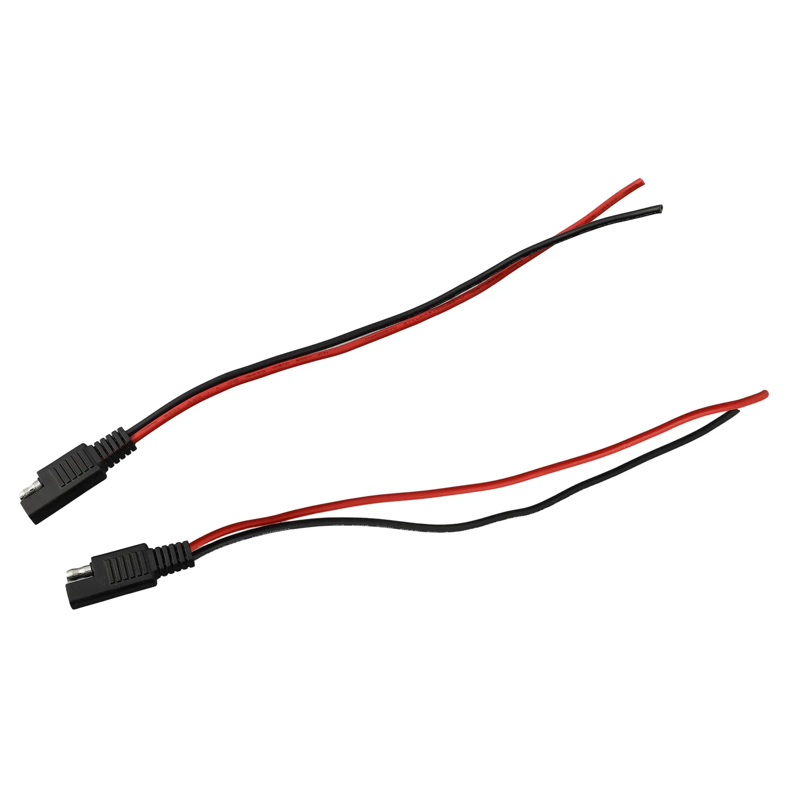 Cabo de extensão macho e fêmea de extremidade única, conector SAE, desconexão rápida, 18AWG, 12V, 10A, 1-2 pares, 2 núcleos