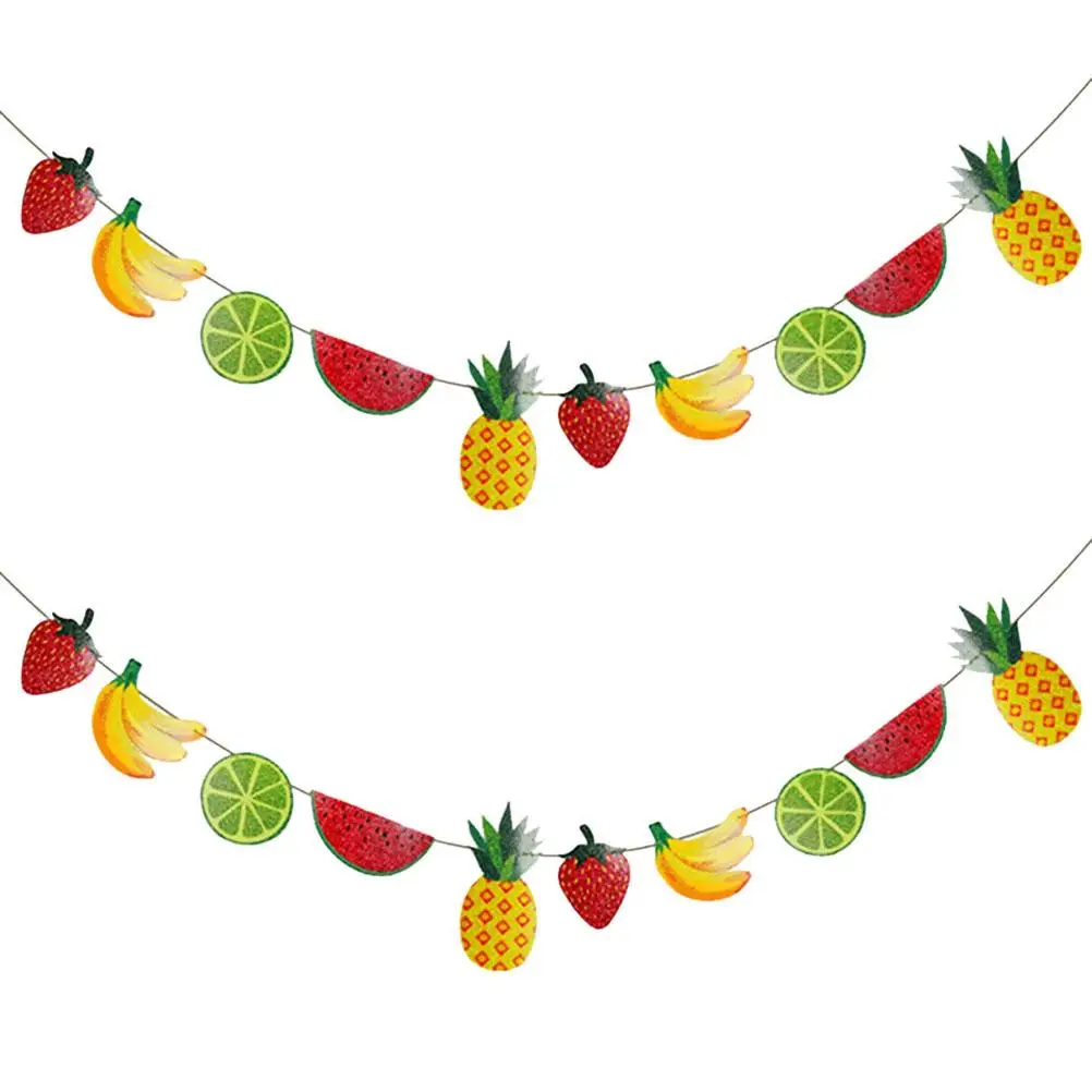 

Fruit 2 Birthday Garland Banner Bunting Decoration Fruits Theme Summer Party Summer Decor Keepsakes
