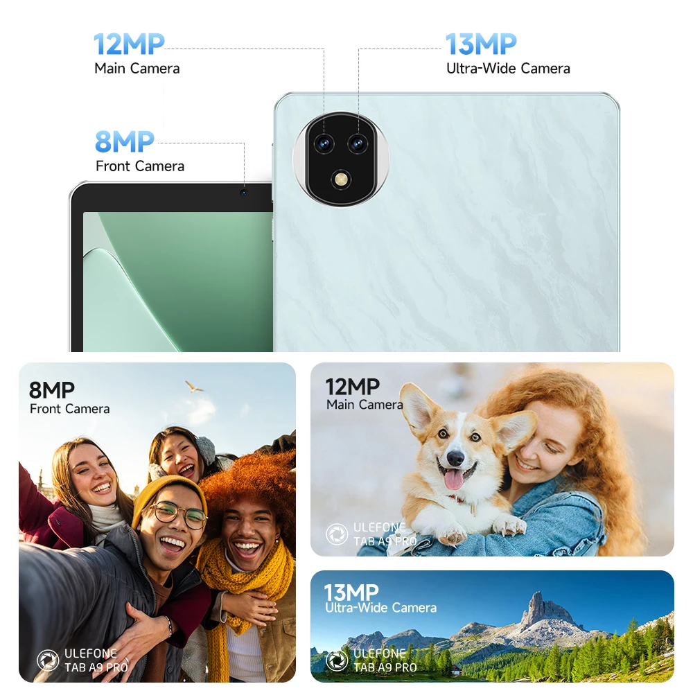 Ulefone Tab A9 Pro Tablet MTK G91 8,68" Hasta 8GB RAM (4+4) 128GB ROM 12MP+13MP Android 15 4G Tablet