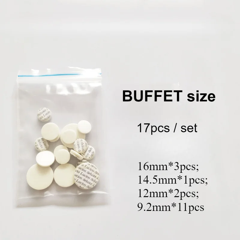 1 Set 17 Button Germany Style Ordinary For BUFFET Size Bb Clarinet Sound Hole Button Pad Felt Casing Pad 17 Pcs