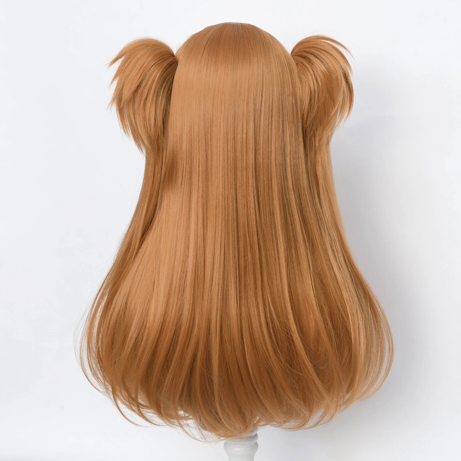 RANYU Synthetic Women Wig Long Orange Anime Cosplay Hair Heat Resistant Wig for Party