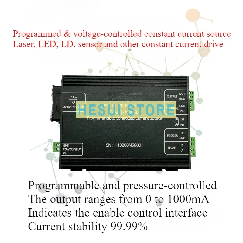 Program controlled voltage controlled current source 0~1A high precision LED drive laser constant current module