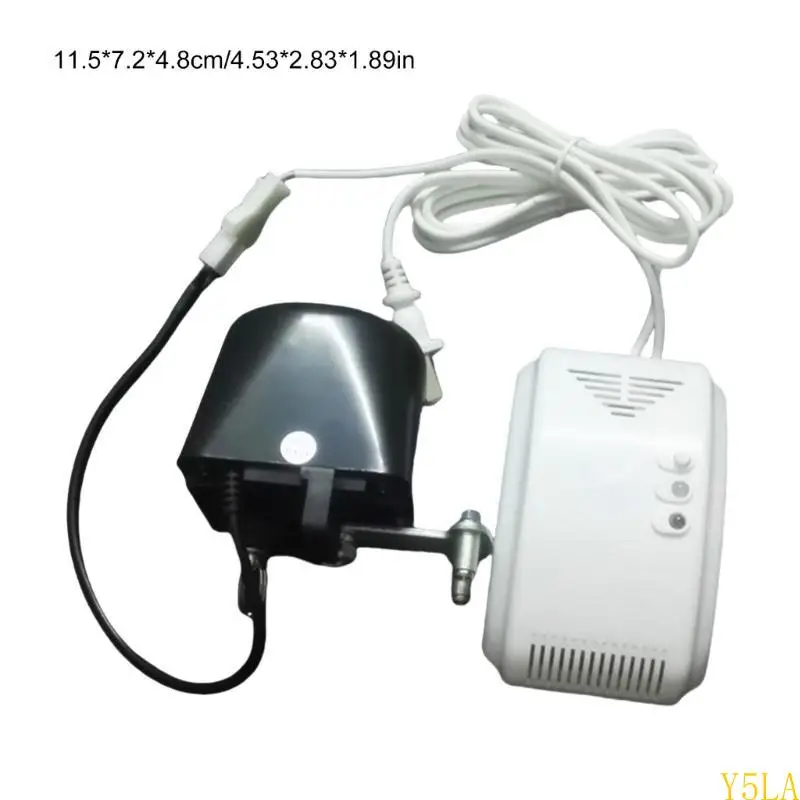 Y5LA MÉNAGE ALARME FEUILLE GAZ METHANE METHANE AVEC MANIPULATEUR AUTOMATIQUE FERME