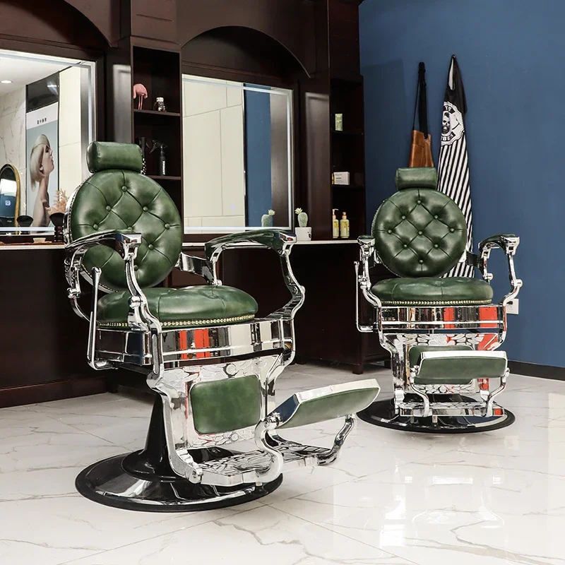 Kursi tukang cukur profesional, kursi tato Barbershop, tata rambut kosmetik, furnitur Salon