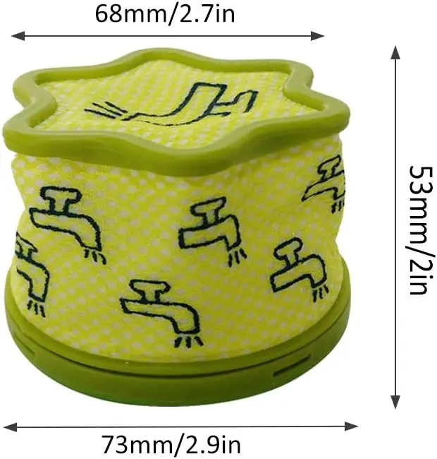 Filtro hepa para lg cordzero a9 a958va a958sa a958ia a938sa a9k master/extra a905rm a906sm aspirador de pó parte adq 74774001