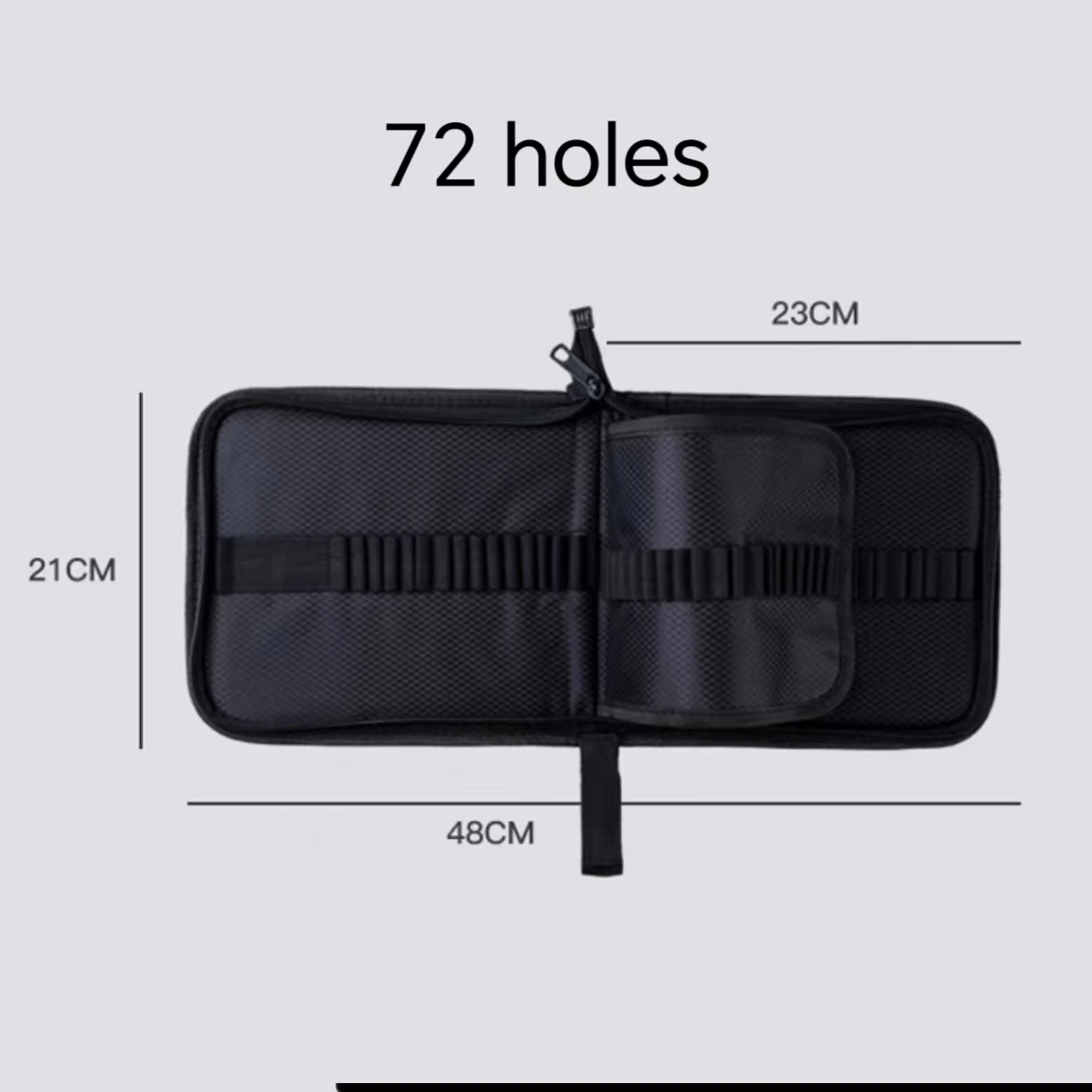 36/48/72/120 hole pen curtain black folding pencil case Color pencil pen insert Professional painting pencil bag student station