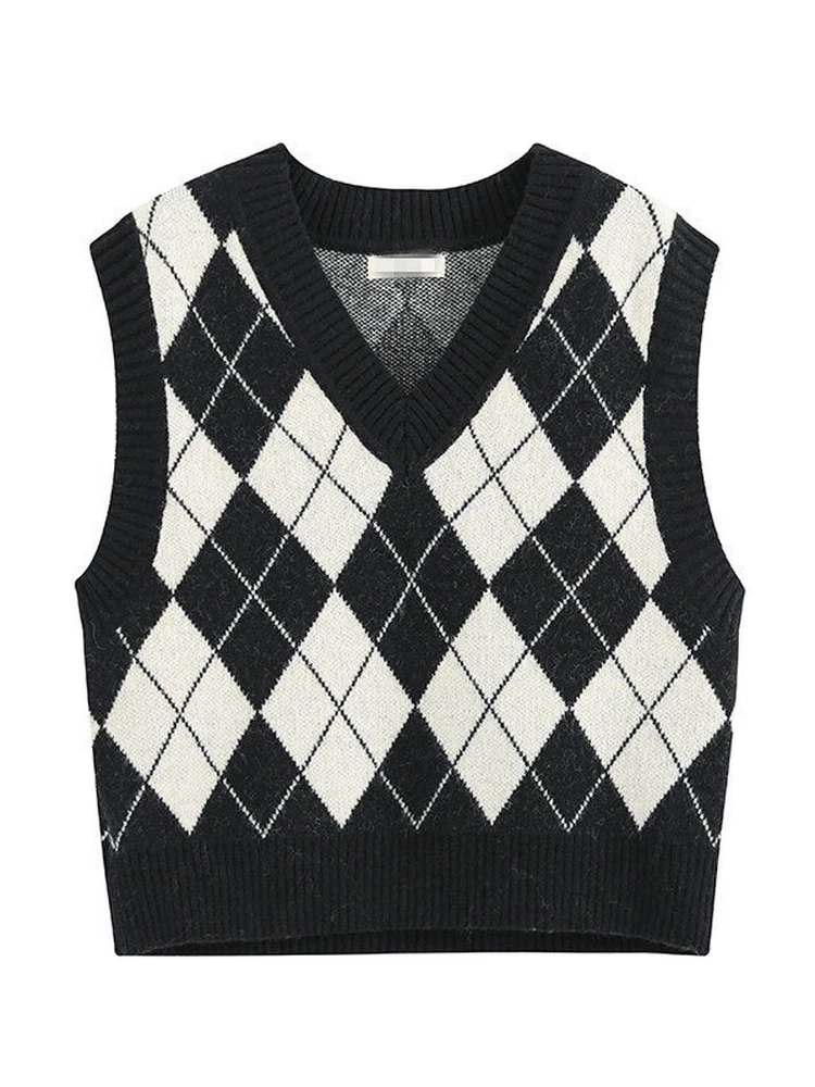 الخريف الشتاء المرأة ort محبوك سترة الماس id Sle V-ne Svel كلية Faion ملابس خارجية الحرارية #5