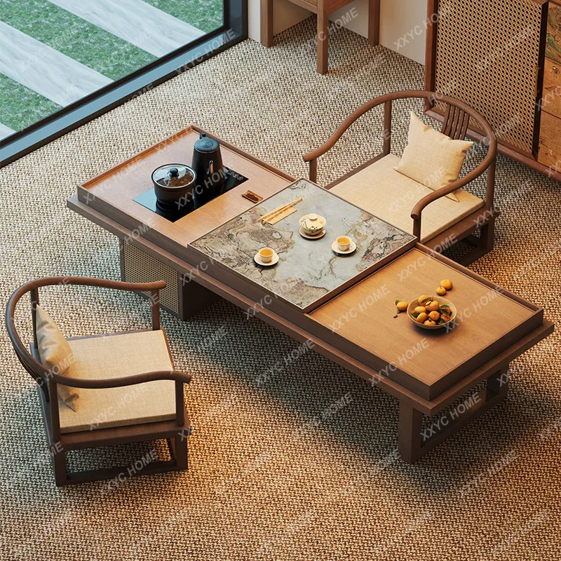 XXFiloko Song-style aesthetics solid wood Zen Japanese-style exquisite household small tea table