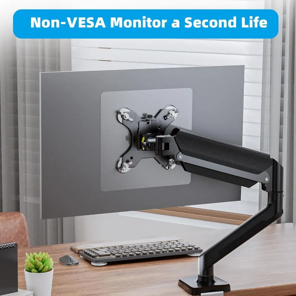Self Adhesive Monitor Mount Adapter Plate No Drill Easy Installation Screen Bracket Back Plate Strong Load Bearing