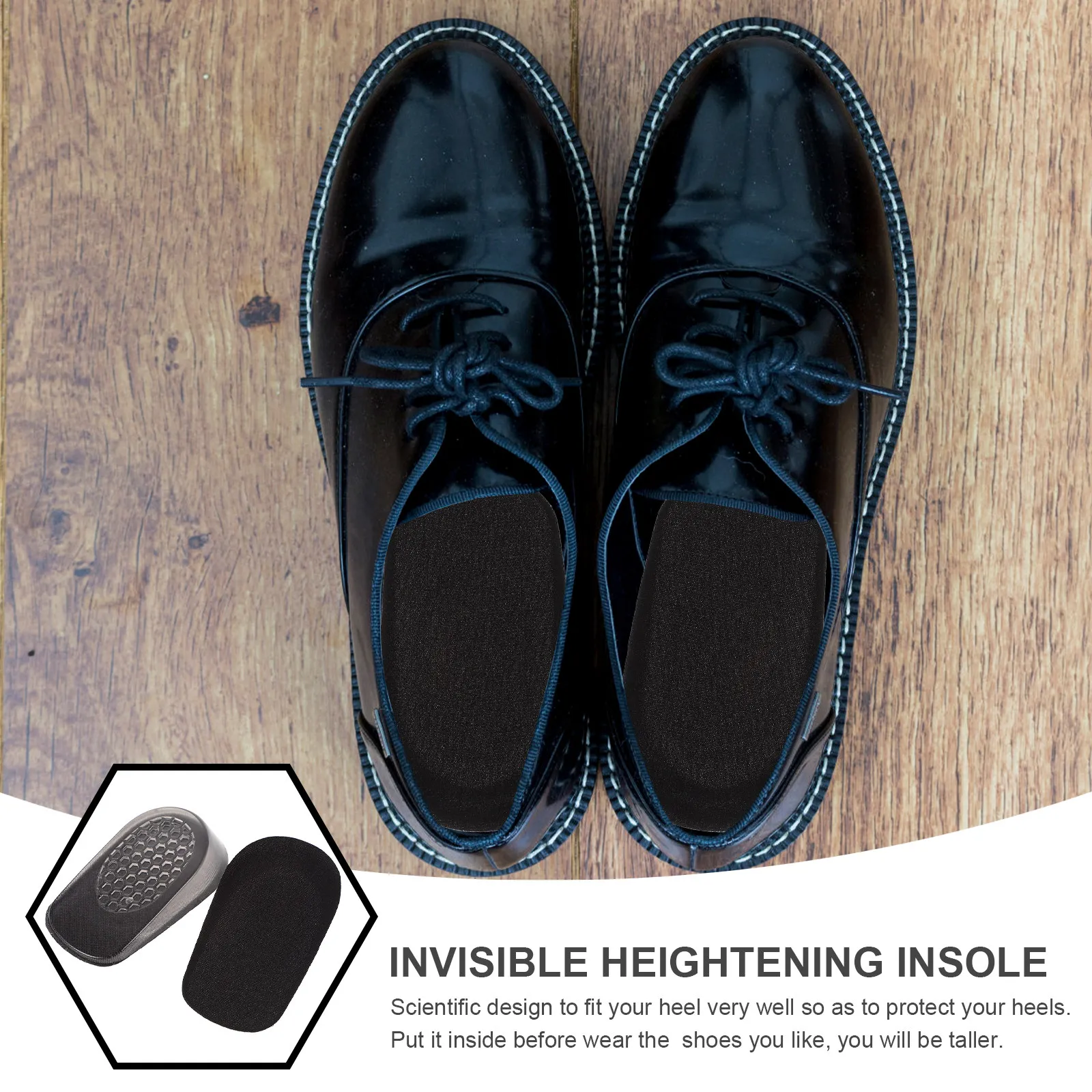 

4 шт. невидимые стельки для увеличения роста, мягкие силиконовые вкладыши для увеличения высоты, удобные подкладки для обуви для мужчин и женщин