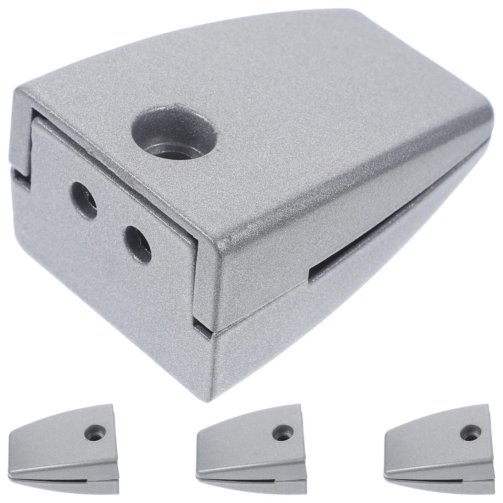4Pcs Professional Desk Divider Holders Aluminum Alloy Clamp for Glass Wood Partition Easy Install Office Home School Use