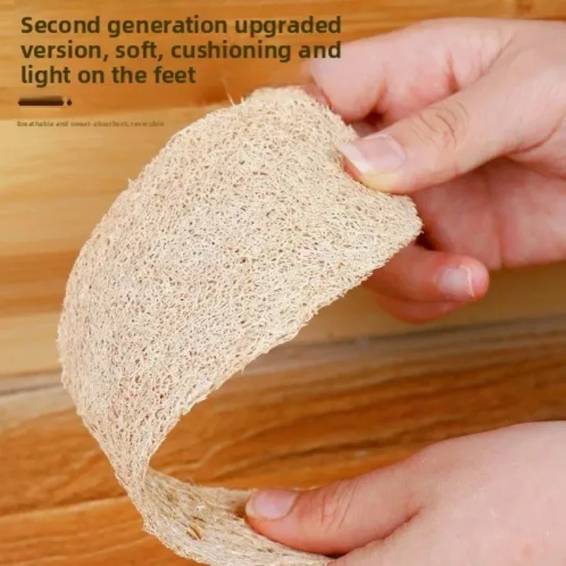 Sweat-Absorbent Loofah Insole: Deodorant, Breathable, Unisex, All-Season, Comfortable for Sports & Military Shoes