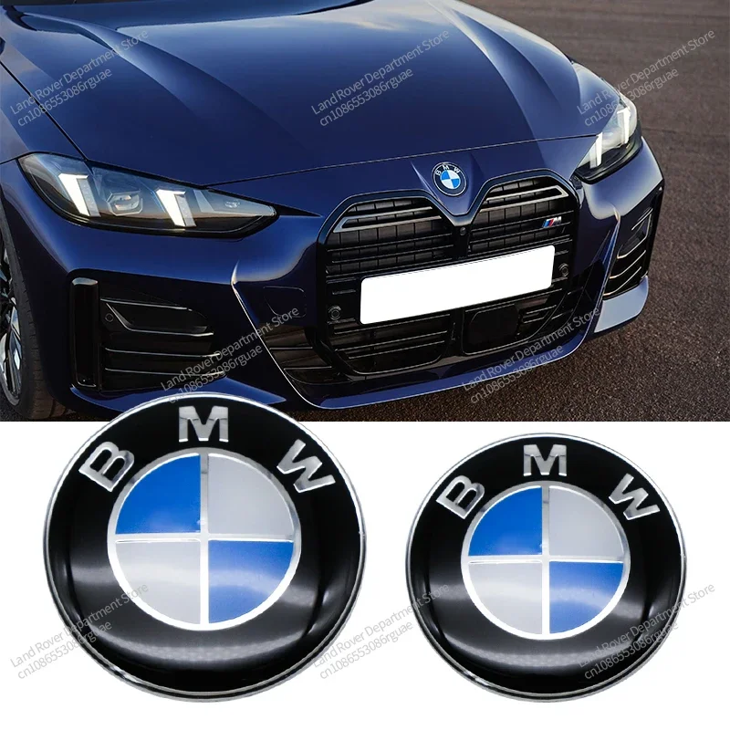 7pcs 82mm 74mm 45mm 56/68mm Original BMW Logo Car Front Bonnet Hood Rear Tail Trunk Wheel Hub Cap Emblem Badge For F30 F31 F11