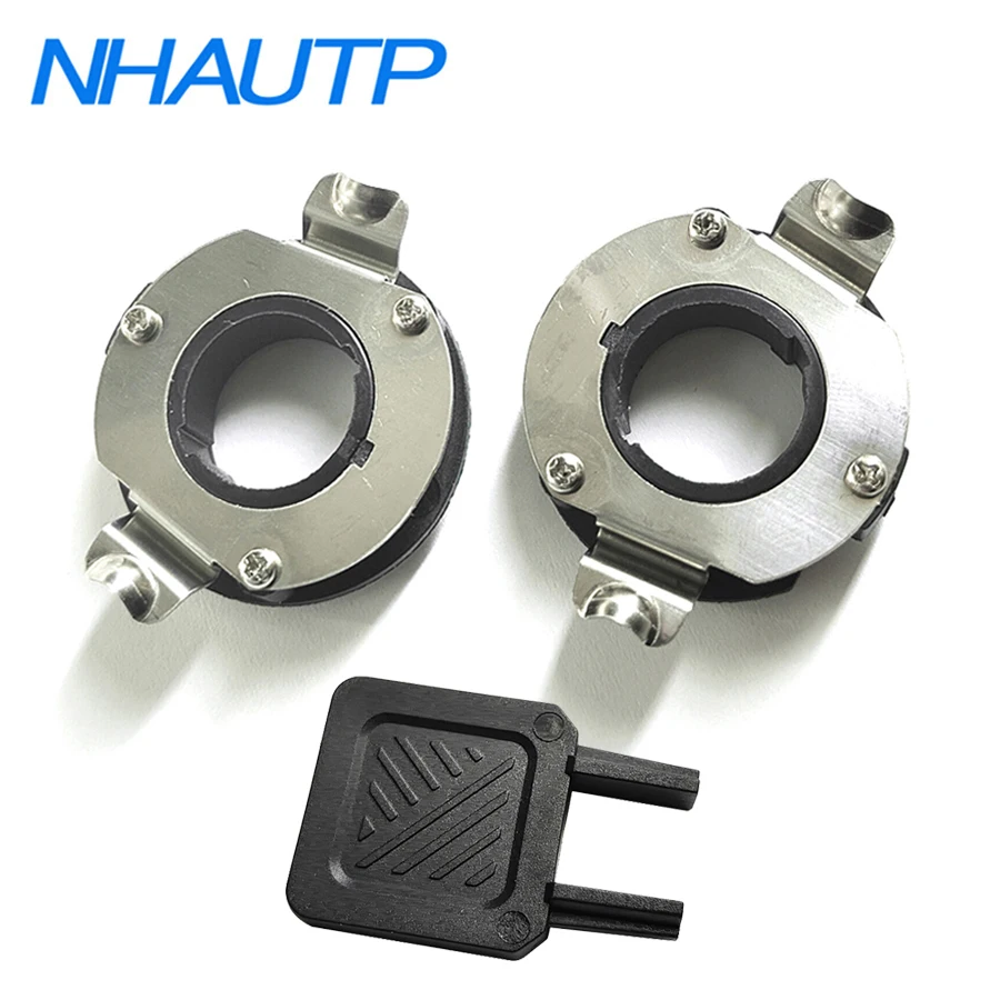 NHAUTP 3Pcs/Set H7 LED Adapter Holder For Mercedes Benz B/C /GLA GL Series C260 GLS450 GL450 Headlight Lamp Base Retainer