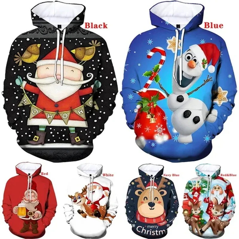 

Christmas Dab Santa Men Hoodies Cartoon Clothes Children Sweaters Clothes Long Sleeve Happy Christmas Boys Girls Hoodies