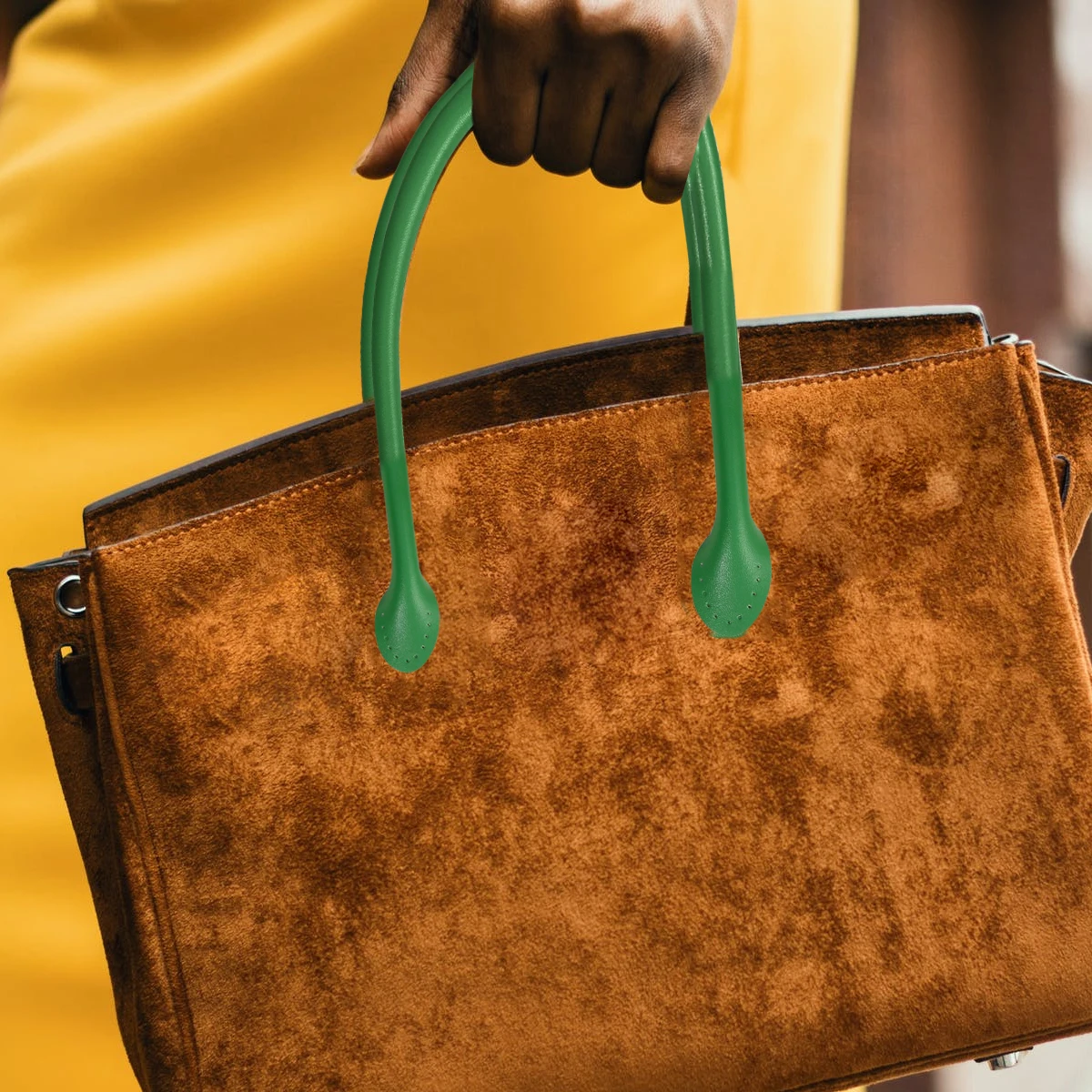 

1Pair 40Cm Bright Color Bag Strap Replacement Thickened Sewing Handle DIY Tote Handbag Small Pouch Accessories