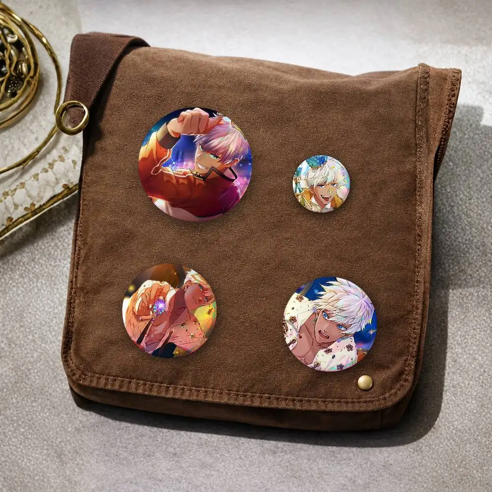 ObE-Y- ME- MaM-M-on Badges Round Creative Pin Brooch Badge Bag Decor Accessories Fans Collect Friends Gifts