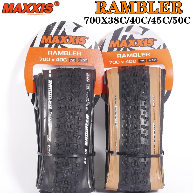 MAXXIS RAMBLER TUBELESS 700x38C/40C/45C/50C 650x47B 27.5x1.5 GRAVEL/ADVENTURE  And Dirt Road Racing Tire of Bicycle 